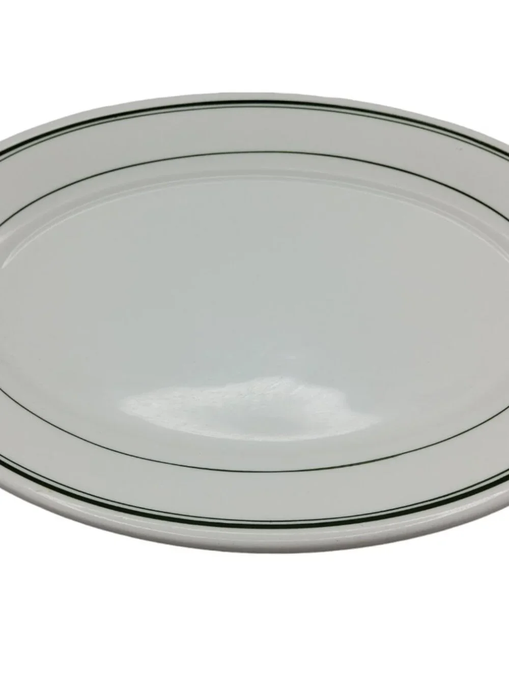 vintage homer laughlin best china green trim 12.25
